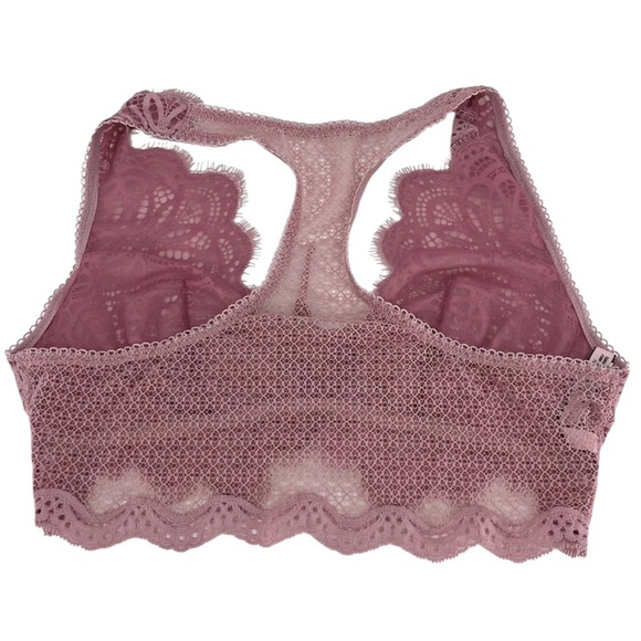 VICTORIA’S SECRET Lavender Lace Racer Back Bralette Adjustable Strap SZ XS EUC - Picture 10 of 12